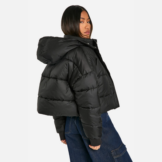 Mia – Black Puffer Jacket for Women - Stylish & Warm | Winter Coat