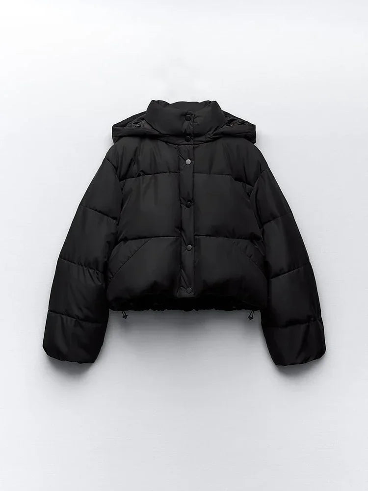 Mia – Black Puffer Jacket for Women - Stylish & Warm | Winter Coat