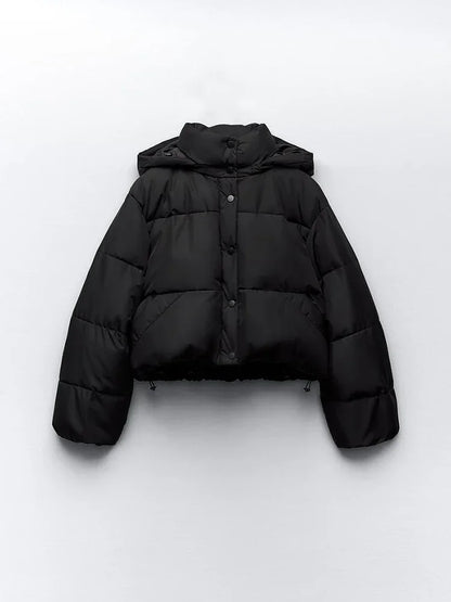 Mia – Black Puffer Jacket for Women - Stylish & Warm | Winter Coat