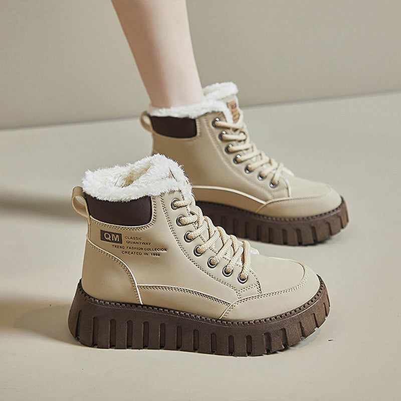 Varme utendørs snøstøvler for kvinner om vinteren