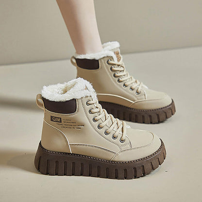 Varme utendørs snøstøvler for kvinner om vinteren