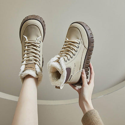 Varme utendørs snøstøvler for kvinner om vinteren