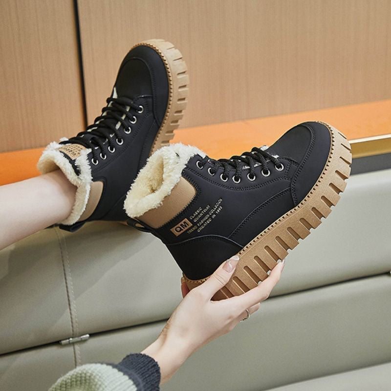 Varme utendørs snøstøvler for kvinner om vinteren