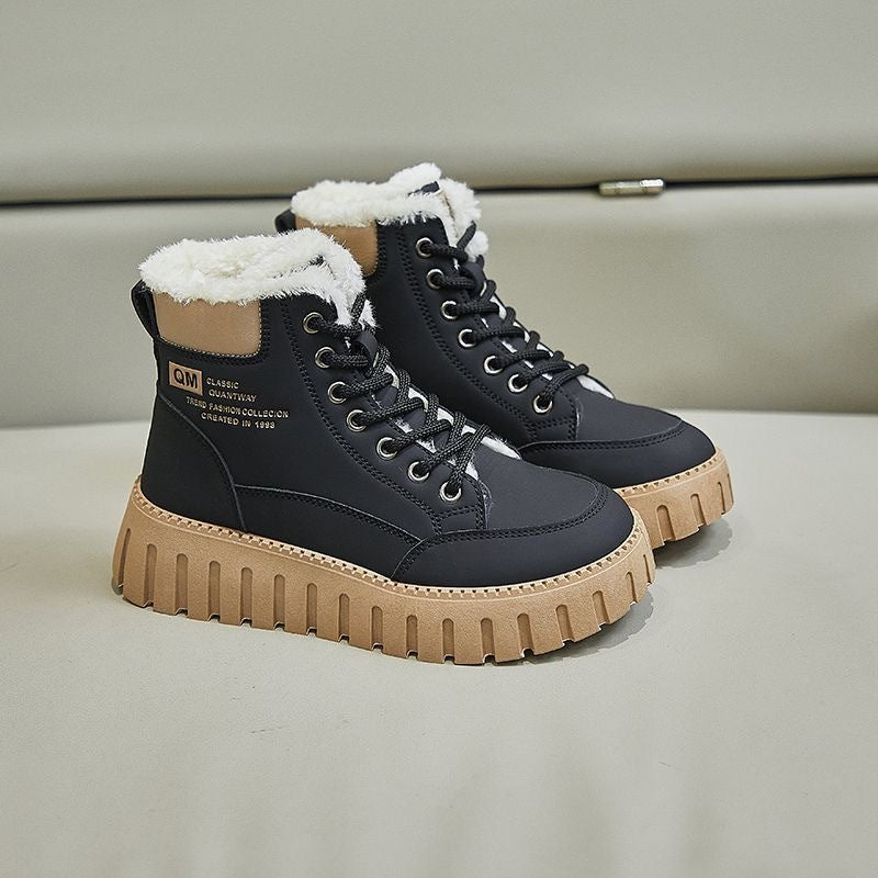 Varme utendørs snøstøvler for kvinner om vinteren