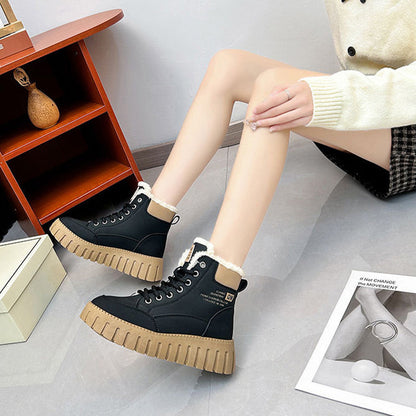 Varme utendørs snøstøvler for kvinner om vinteren