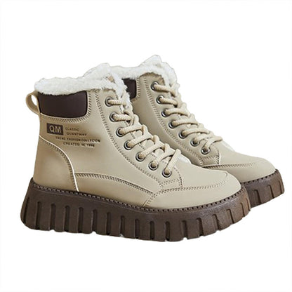 Varme utendørs snøstøvler for kvinner om vinteren