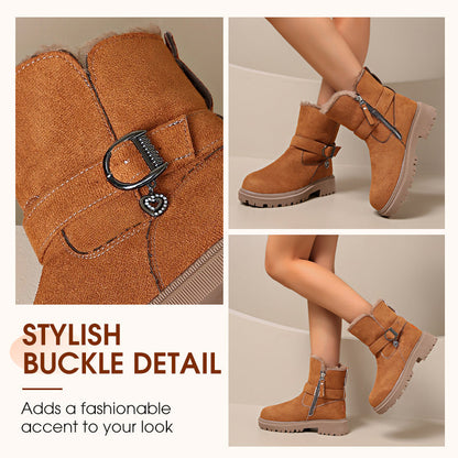 Stilige antiskli støvler med tykk såle for kvinner